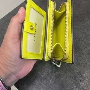 Coach Bags Small Bright Yellow Coach Wallet Poshmark